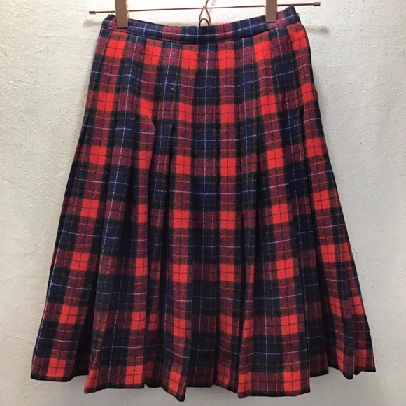 Pendleton Dresses & Skirts - Pendleton 100% Wool Vintage Plaid Pleated Skirt 2